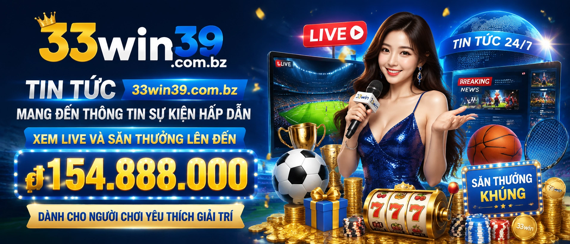 Giao diện cập nhật tin tức 33Win39
