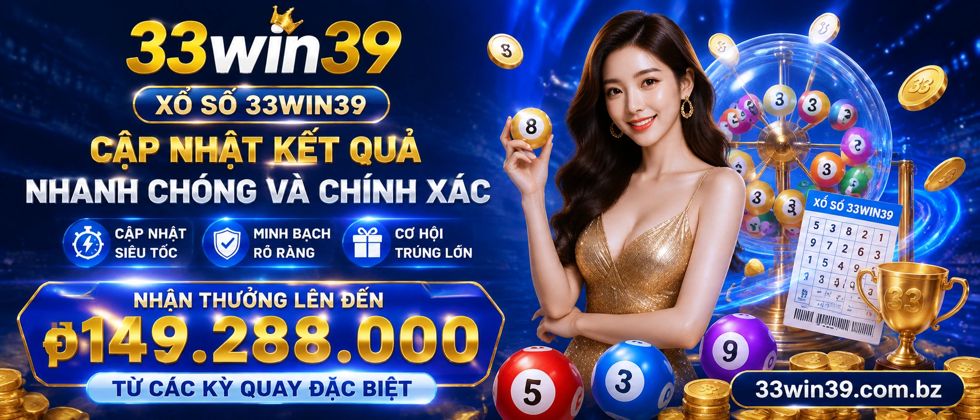 Giao diện Xổ Số 33win39